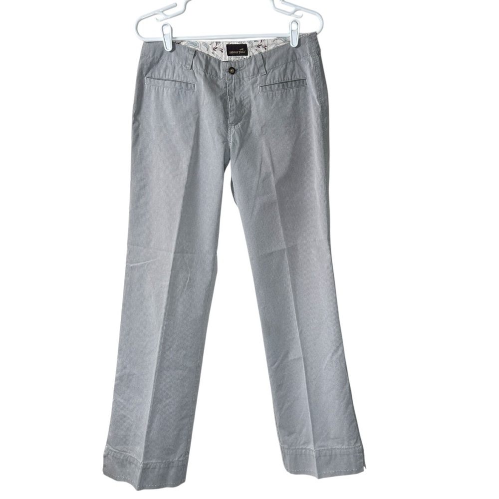 Horny Toad Gray White Chinos Straight Leg Women's Pants Size 6